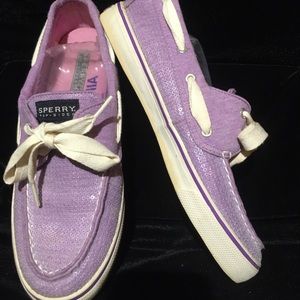 Sperry Top-Sider Sneakers Purple with Sequins Women's 8 M
Lavender slip on